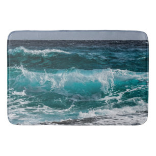 Alfombrilla De Baño Olas oceánicas que se estrellan