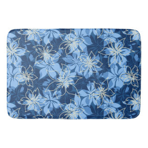 Alfombrilla De Baño Olowalu Hibiscus Hawaiian Camo Tropical