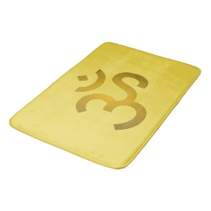 Alfombrilla De Baño Om Devanagari - Canario