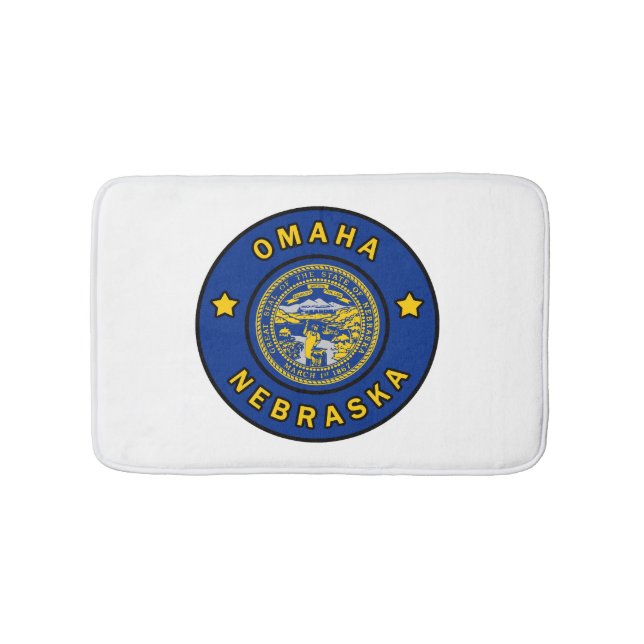Alfombrilla De Baño Omaha Nebraska (Anverso)