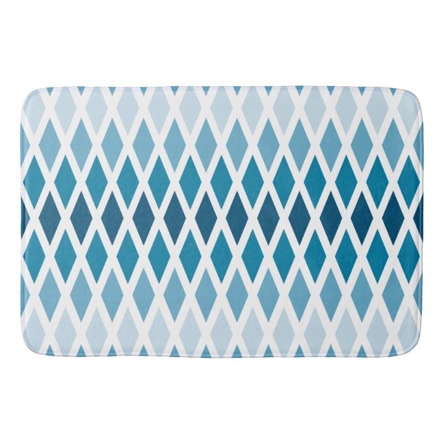 Alfombrilla De Baño Ombre de diamante azul (Anverso)
