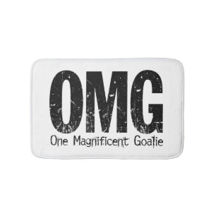 Alfombrilla De Baño OMG: Un magnífico portero (hockey)