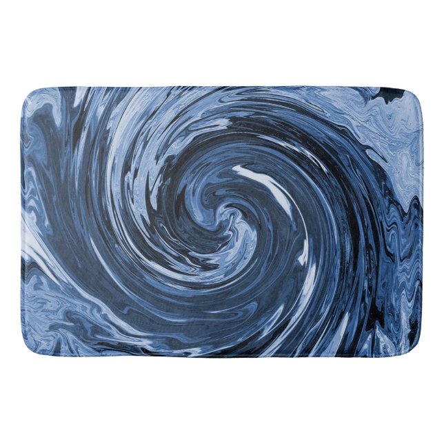 Alfombrilla De Baño Onda de curling giratoria... (Anverso)