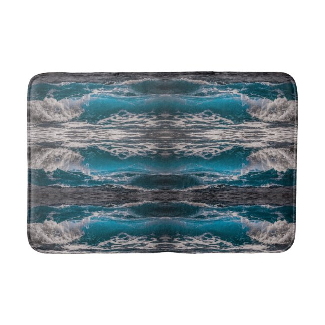Alfombrilla De Baño Ondas oceánicas (Anverso)