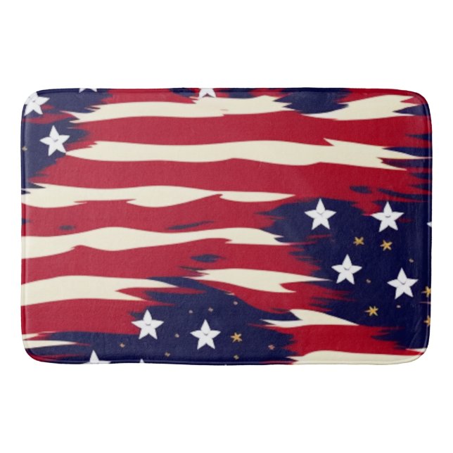 Alfombrilla De Baño Ondas patrióticas (Anverso)