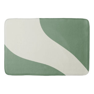 Alfombrilla De Baño Ondas simples en verde