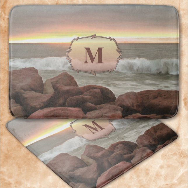 Alfombrilla De Baño Ondas y Boulders 0893 (Subido por el creador)