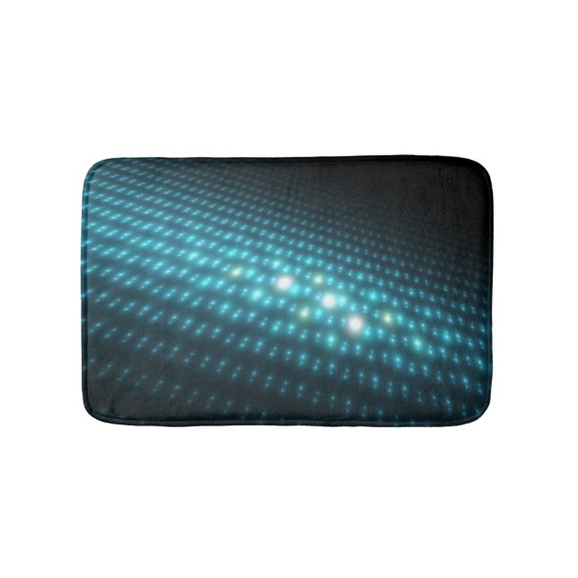 Alfombrilla De Baño Orbes azules 3D (Anverso)