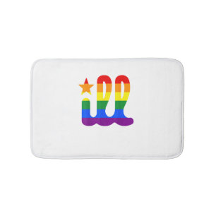Alfombrilla De Baño Orgullo arcoiris Amor enfermo Filadelfia Philly Ga