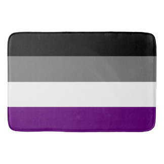Alfombrilla De Baño Orgullo asexual arcoiris {{ Ace | Demi | Gris }}