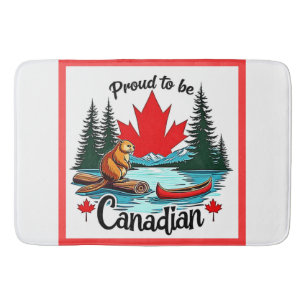 Alfombrilla De Baño Orgullosa naturaleza canadiense