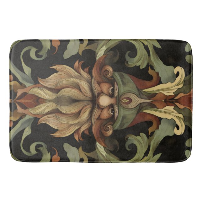 Alfombrilla De Baño Ornate Fantasy Gnome (Anverso)