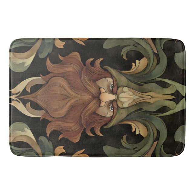 Alfombrilla De Baño Ornate Fantasy Gnome (Anverso)