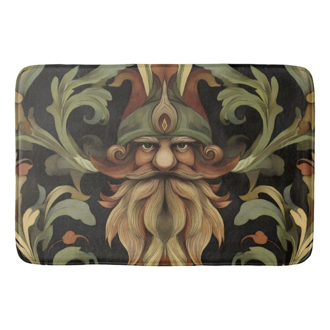 Alfombrilla De Baño Ornate Fantasy Gnome (Anverso)
