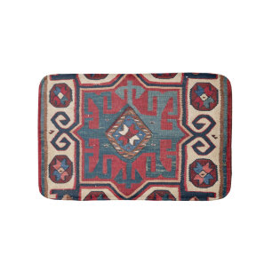 Alfombrilla De Baño Ornato de Blue Western Santa Fe Cowboy Style