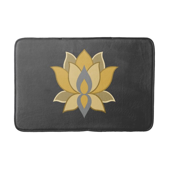 Alfombrilla De Baño Oro y gris (Anverso)