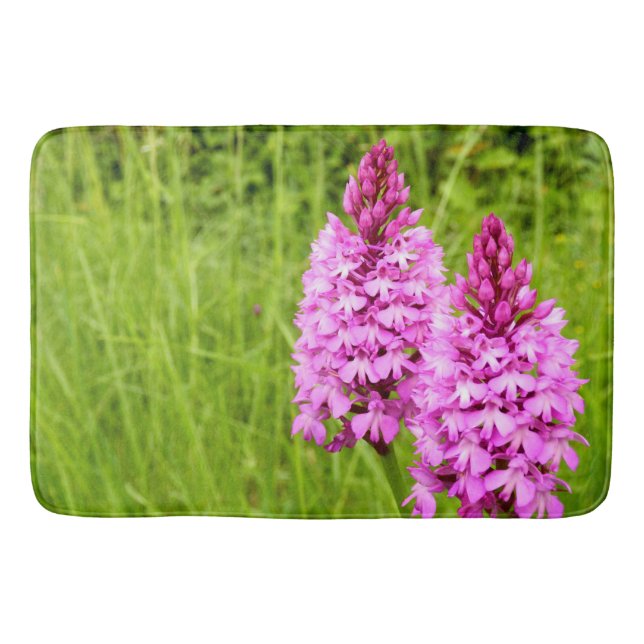 Alfombrilla De Baño Orquídea Piramidal Mat (Anverso)