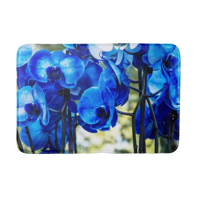 Alfombrilla De Baño Orquídeas azules (Anverso)