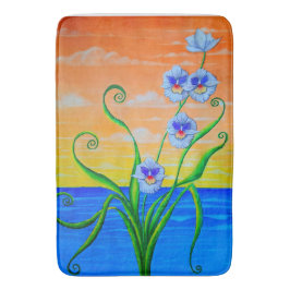Alfombrilla De Baño Orquídeas del Océano Sunset