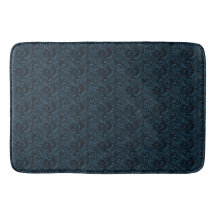 Oscuro Damask Blue Swirl Patrón masculino