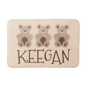 Alfombrilla De Baño Oso De Oso De Oso De Juguete De Oro De Oro Marrón