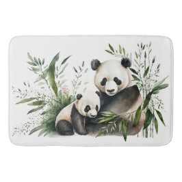 Alfombrilla De Baño Oso Panda Con Cubo