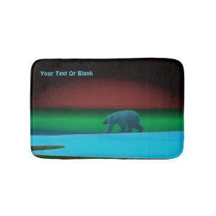 Alfombrilla De Baño Oso Polar de Luces Polares