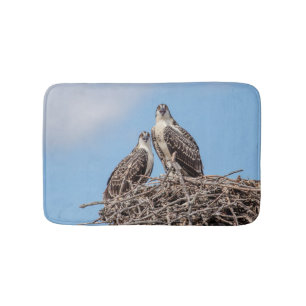 Alfombrilla De Baño Osprey juvenil en el nido