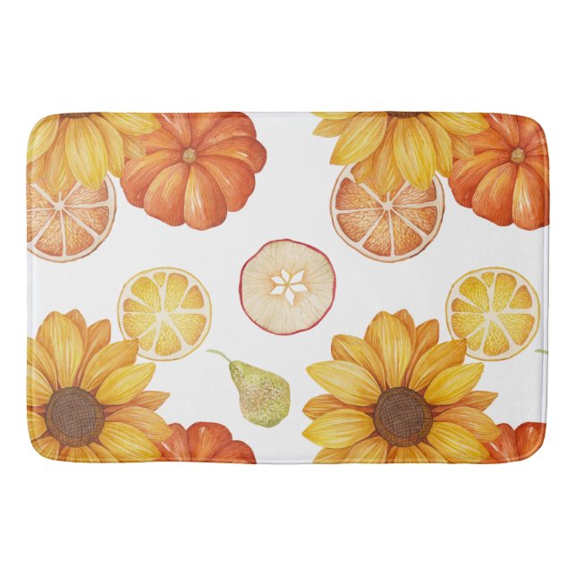 Alfombrilla De Baño Otoño Cosecha de otoño especias de calabaza de Acc (Anverso)