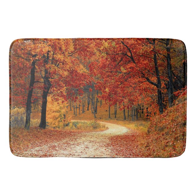 Alfombrilla De Baño Otoño Trees Bath Mat (Anverso)