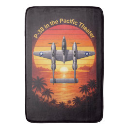 Alfombrilla De Baño P-38 Lightning in the Pacific