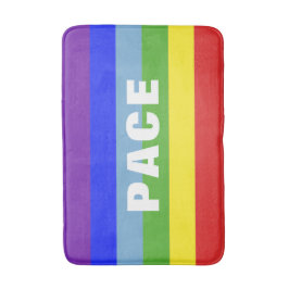 Alfombrilla De Baño Pace – Peace – Frieden – Rainbow Color Regenbogen