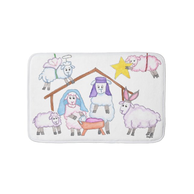 Alfombrilla De Baño Página de Navidad (Anverso)