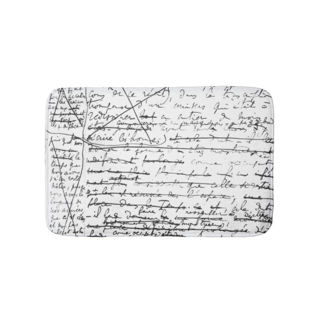 Alfombrilla De Baño Página pasada 'de un la Recherche du Temps Perdu' (Anverso)