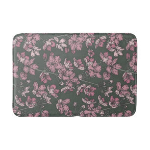Alfombrilla De Baño País francés floral rosado nostálgico