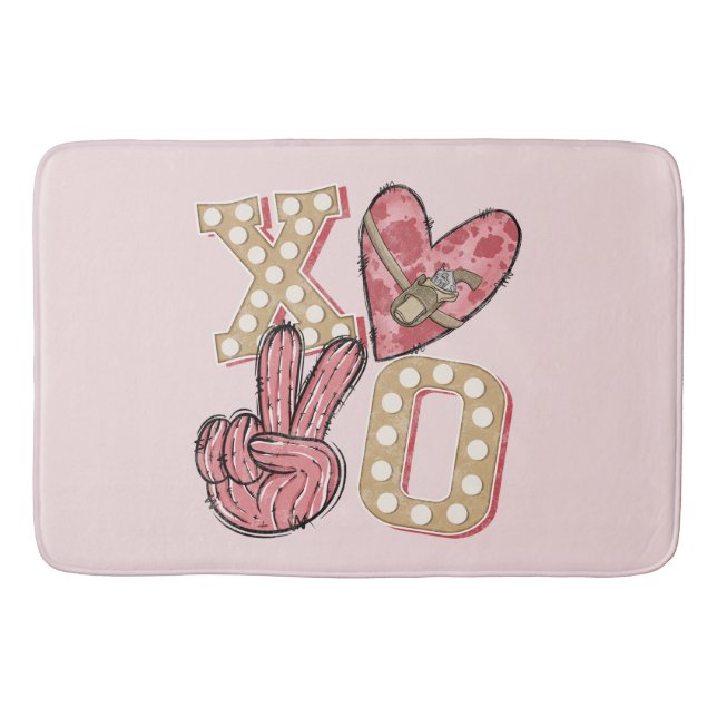 Alfombrilla De Baño País XOXO - Wild West Love (Anverso)