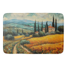Paisaje campestre de flor silvestre de la Toscana