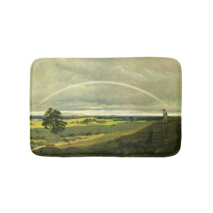 Alfombrilla De Baño Paisaje con arcoiris (por Caspar David Friedrich)