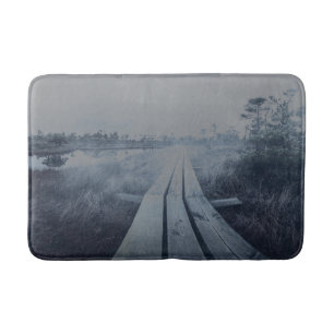 Alfombrilla De Baño Paisaje de oscilación de niebla