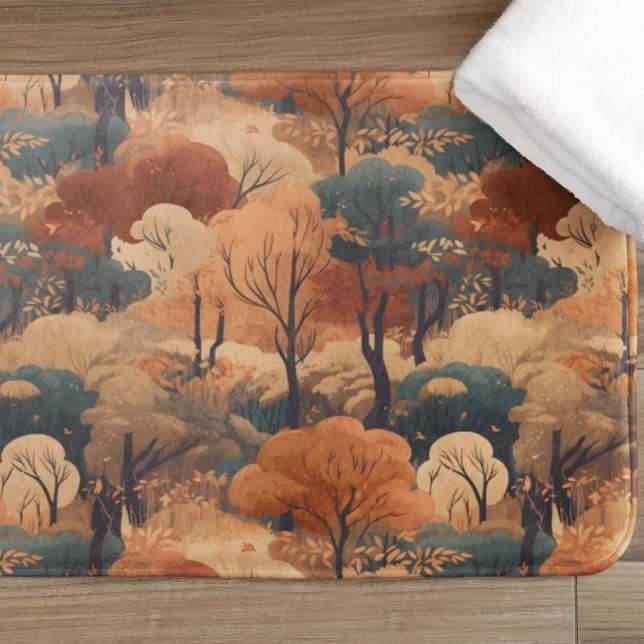 Alfombrilla De Baño Paisaje Forestal Otoño Rústico - Bosque Rústico (Subido por el creador)