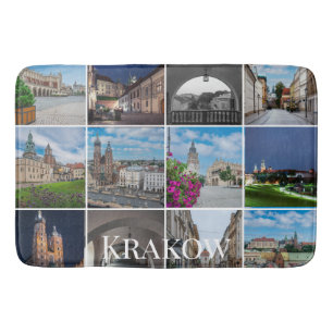 Alfombrilla De Baño Paisajes del casco antiguo de Cracovia, Polonia