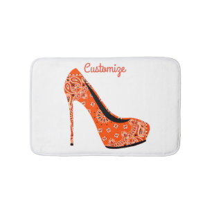 Alfombrilla De Baño Paisley High Heol Shoes Thunder_Cove
