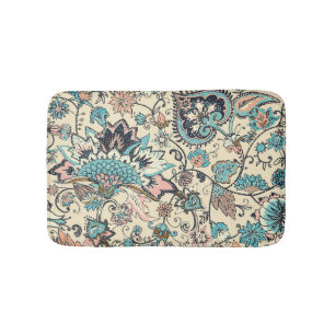 Alfombrilla De Baño Paisley Oriental: Elegancia Textil Estilizada.