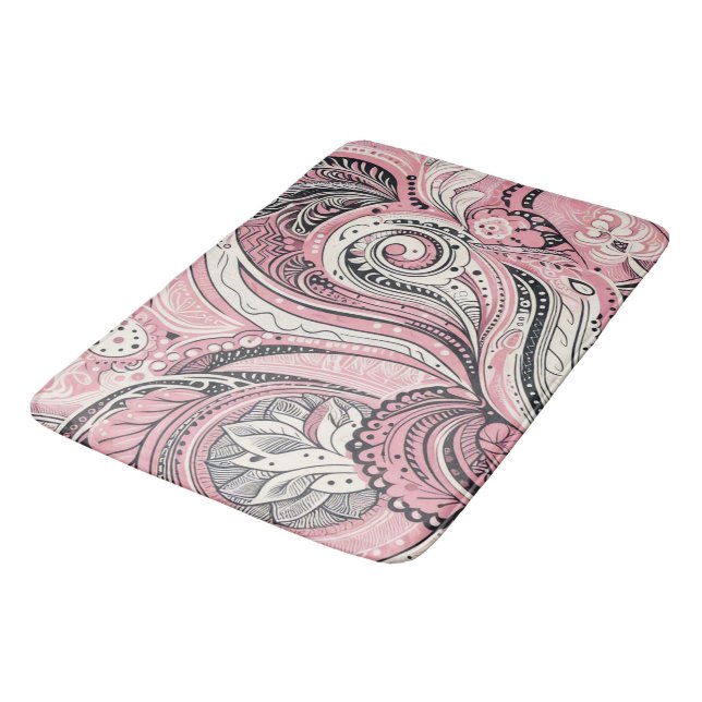 Alfombrilla De Baño Paisley Rosa The Home Studio (Angular)