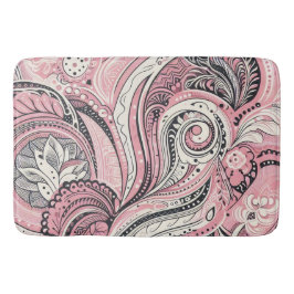 Alfombrilla De Baño Paisley Rosa The Home Studio