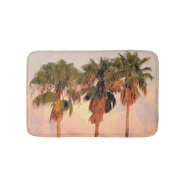 Alfombrilla De Baño Palas tropicales Mat de baño de sol (Anverso)