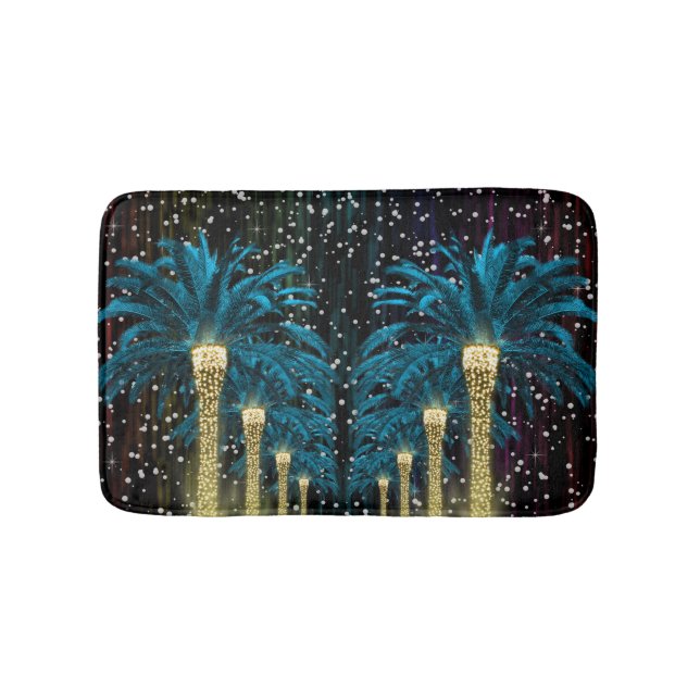 Alfombrilla De Baño Palm de invierno de vacaciones (Anverso)