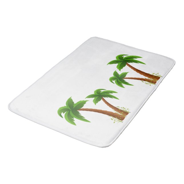 Alfombrilla De Baño Palm Trees Cute Baño Mat (Angular)
