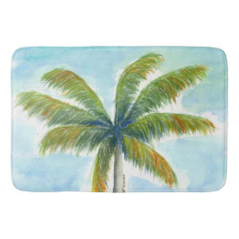 Alfombrilla De Baño palmera tropical Beach en un día soleado
