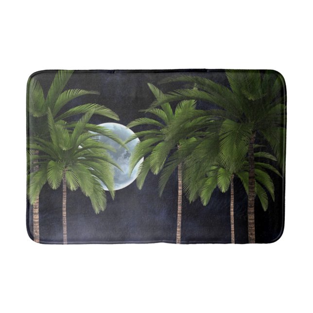 Alfombrilla De Baño Palmeras contra la luna (Anverso)